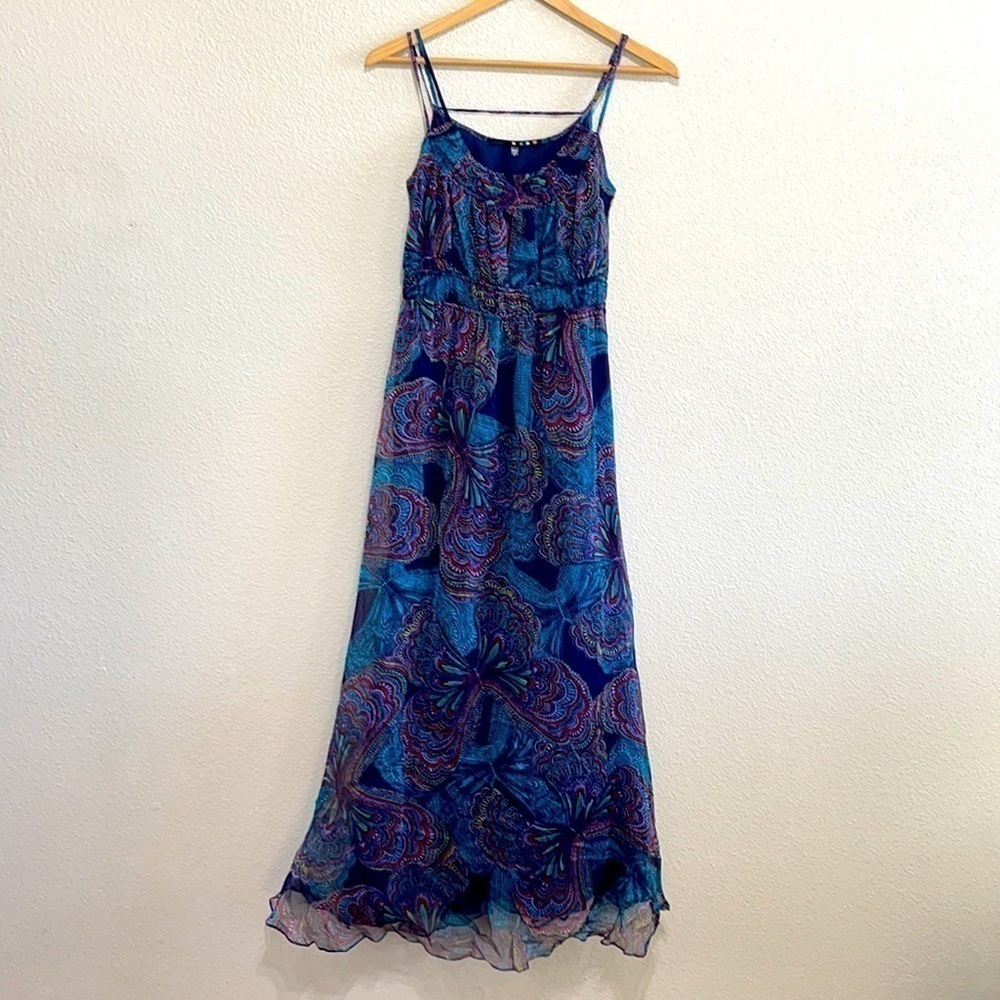 Bellatrix 100% Silk Chiffon Butterfly Dress